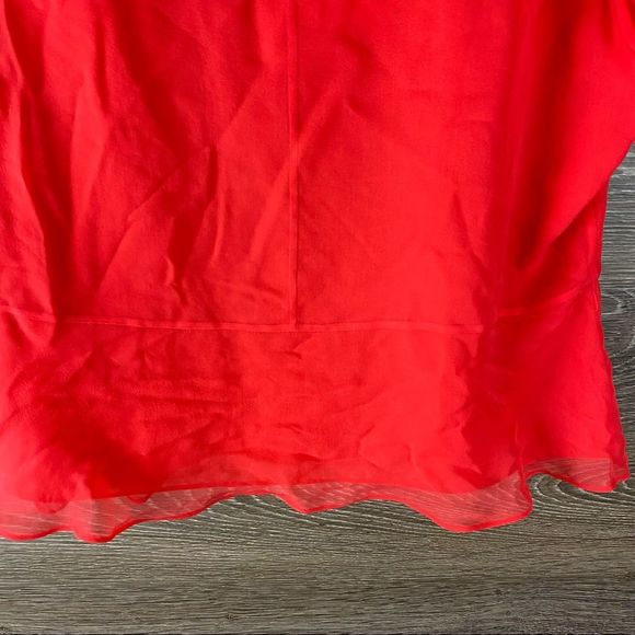 Lewit Red Poppy Silk Blouse NWT - Picture 8 of 11